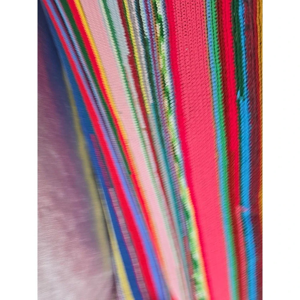 Huge Handmade Crochet Throw Chevron Afghan Cottagecore 80x60‎ Blanket - Colors!